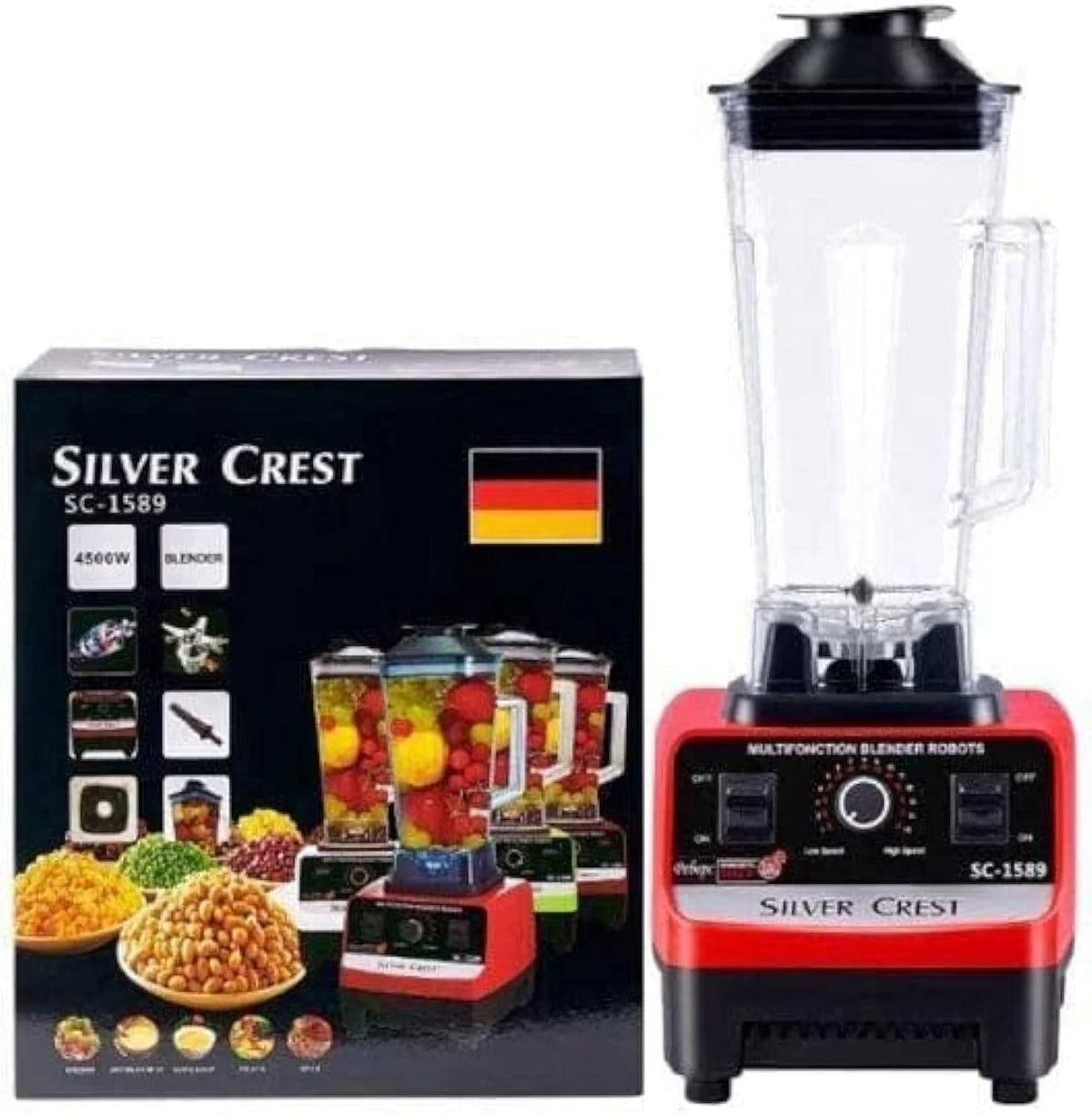 Silver Crest SC-1589 2 in 1 High Power Blender 4500W