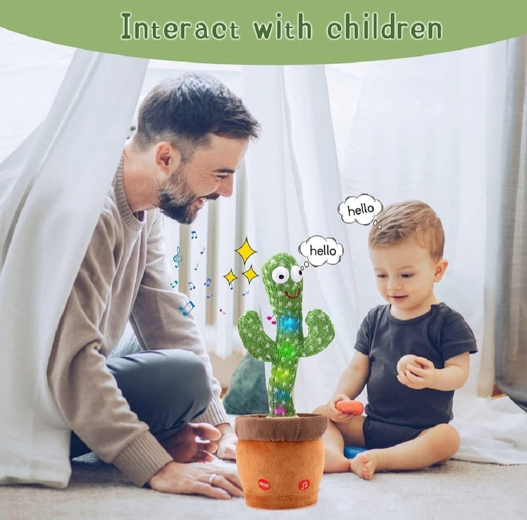 Dancing Cactus Toy for Kids – Talking & Singing Plush Cactus