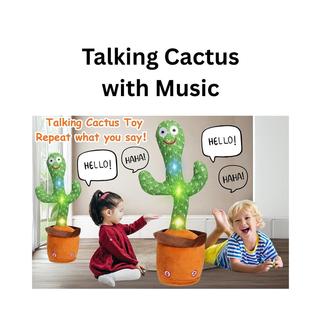 Dancing Cactus Toy for Kids – Talking & Singing Plush Cactus