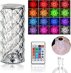 Rose Diamond Crystal Table Lamp – 16 Color RGB Touch Sensor