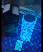 Rose Diamond Crystal Table Lamp – 16 Color RGB Touch Sensor