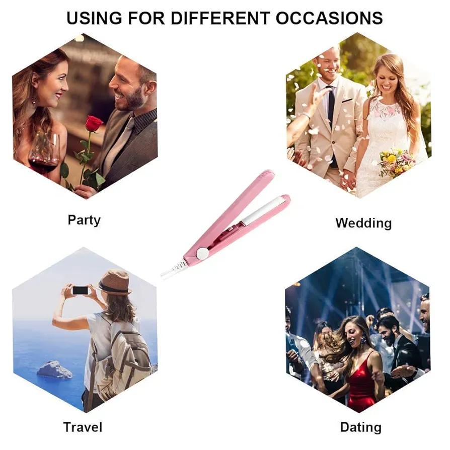 2-in-1 Mini Hair Straightener & Curler