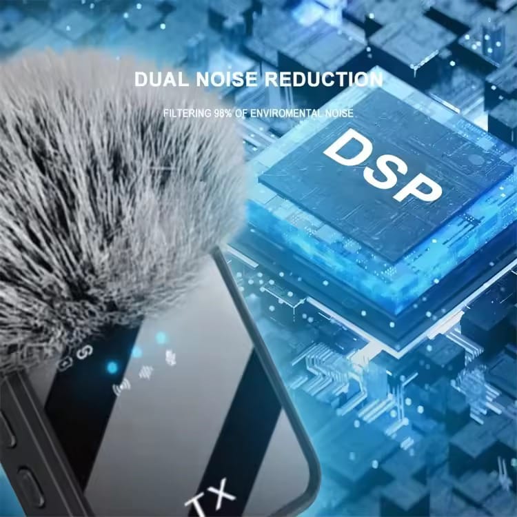 F11-2 (3 In 1) Noise Cancelling Wireless Dual Microphone