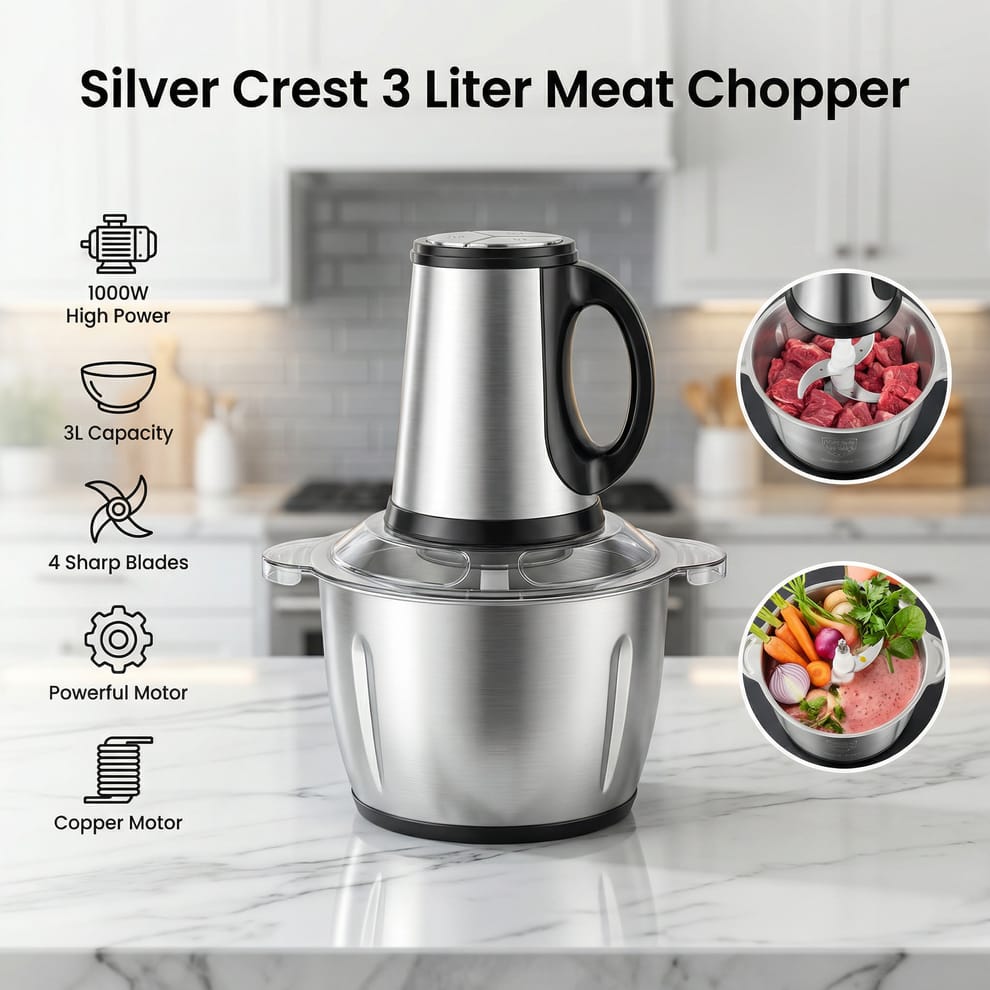 Silver Crest 3L Electric Meat Grinder