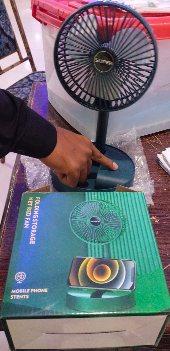 3-Speed Foldable LED Cooling Fan