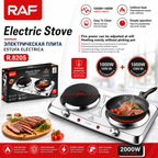 2000W Double Electric Stove with Overheat Protection