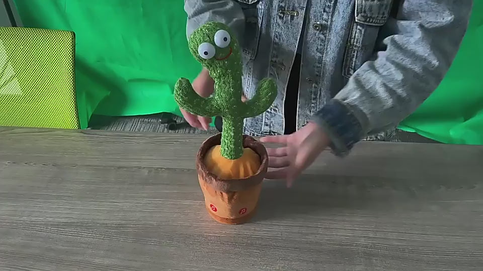 Dancing Cactus Toy for Kids – Talking & Singing Plush Cactus